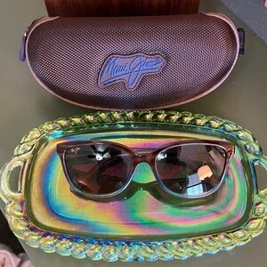 Maui Jim Honi Sandstone/Blue Sunglasses with Case and cleaning cloth